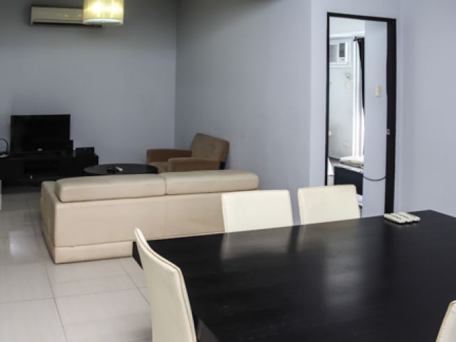 "2 -bedroom, Semi-furnished condo unit for rent in Greenbelt Chancellor"03